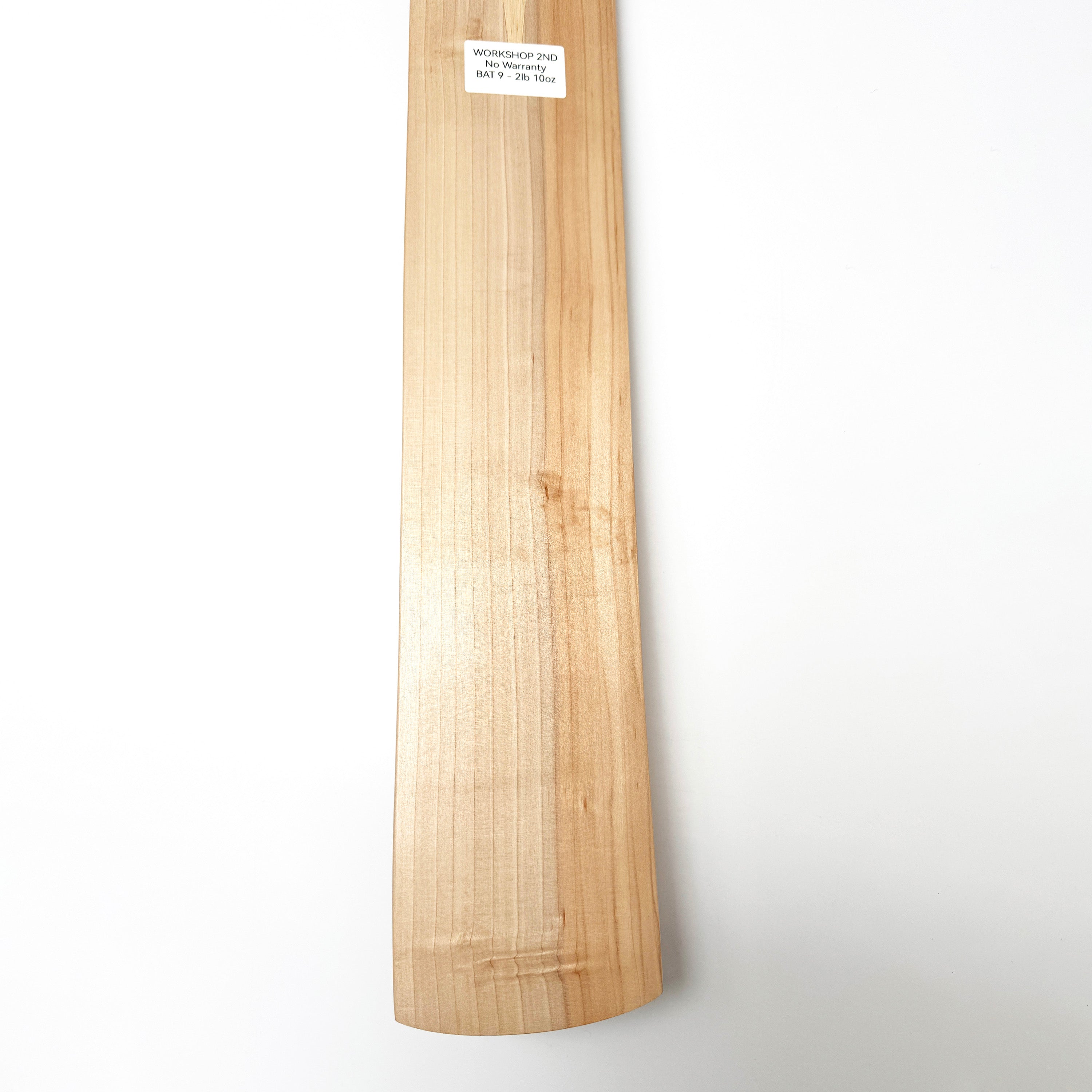 Plain Cricket Bat - Workshop 2nd - Clearance 2lb 10oz (Bat 9)