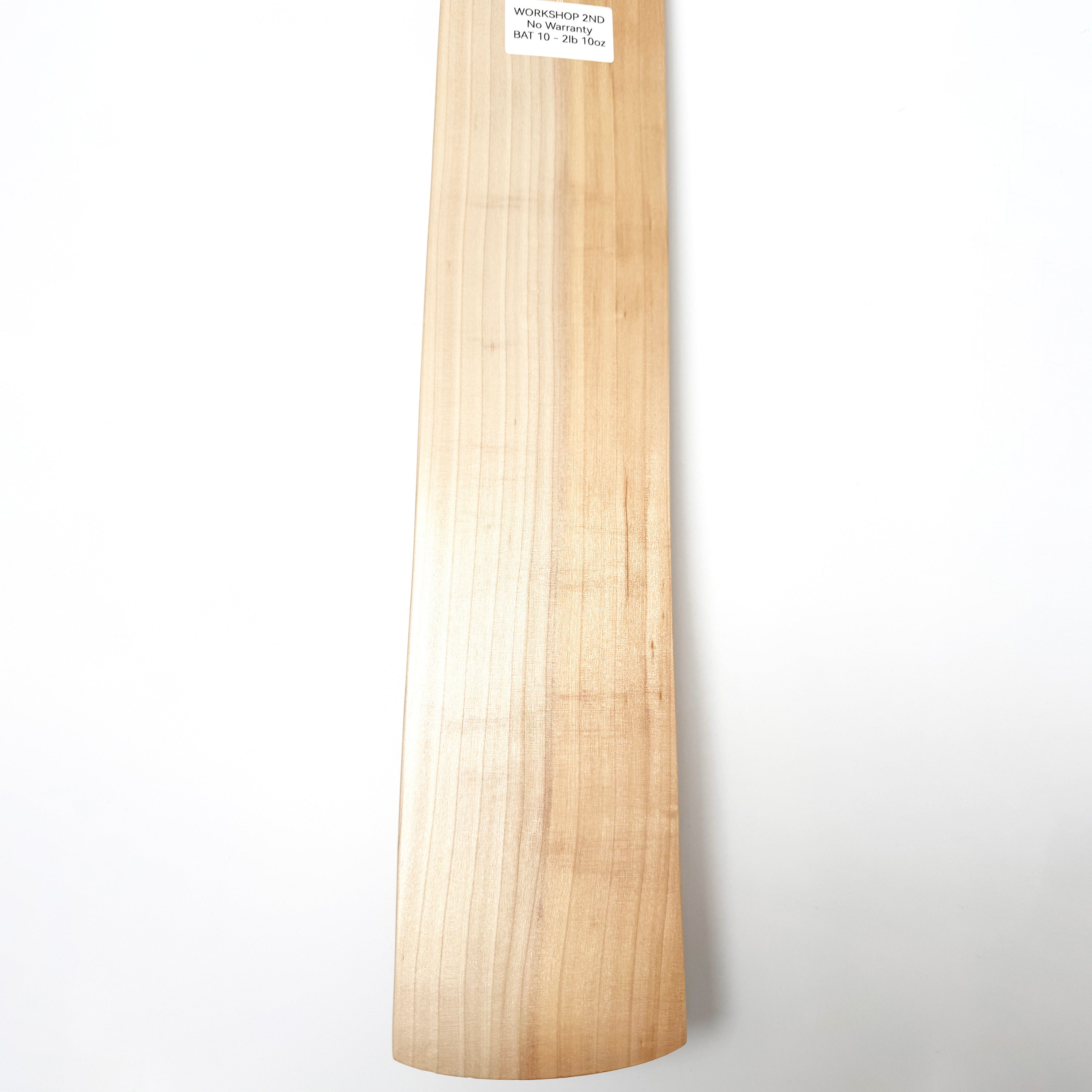 Plain Cricket Bat - Workshop 2nd - Clearance 2lb 10oz (Bat 10)