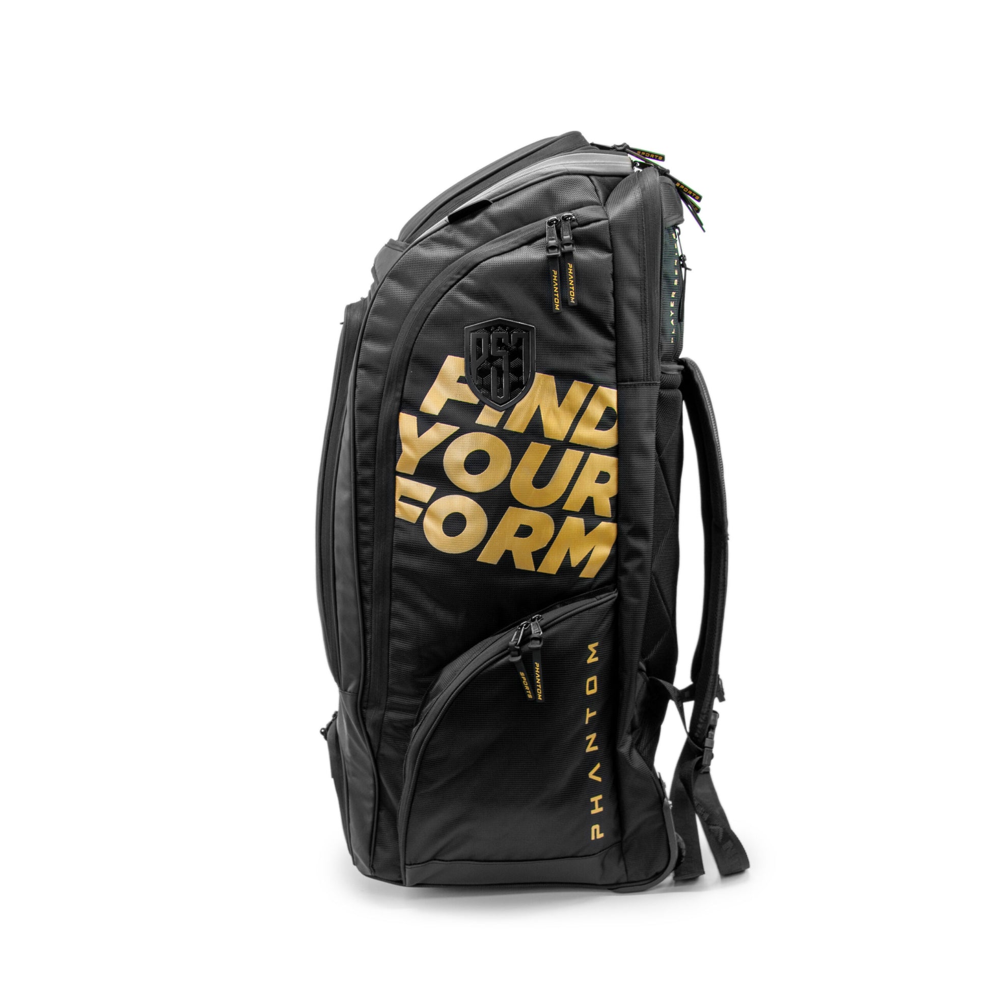 2024 PS7 Wheelie Duffle – Gold - Phantom Cricket Marketing